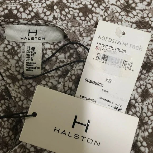 H Halston Grey Sleeveless Square Neck Blouse Size XS - Picture 6 of 8